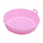 Szilikon sütőforma forrólevegős sütőkhöz, 18 cm - rózsaszín fotó