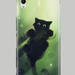 macska cica mintás Sony Xperia M4 Aqua tok hátlap fotó