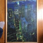 felhőkarcolós elég nagy darab puzzle kirakó gyerek játék fotó