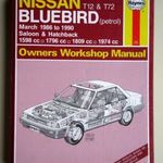 Nissan és Datsun Bluebird benzines javítási könyv (1986-1990) Haynes fotó
