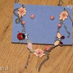 Avon virágos-katicás nyaklánc+fülbevaló szett fotó