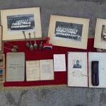 Régi retro 1940 1943 Igazolvány, munkakönyv, Képek, fa tolltartó toll stb Egyben eladó fotó