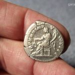 Marcus Aurelius ezüst dénár - jó ezüstből - ülő hátlappal fotó