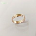 14 Karátos arany, 2, 27g. Három színű karikagyűrű gyűrű (No.: 24. 111.) fotó