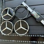 Új Mercedes 4db 75mm Alufelni Felni Közép Kupak Felnikupak Felniközép B66470202 - Lakk fekete fotó