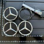 Új Mercedes 4db 75mm Alufelni Felni Közép Kupak Felnikupak Felniközép Porvédő fotó