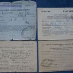 Hadifogoly levelezőlapok és utazási engedély Debrecen-Csepel 1946-47 fotó