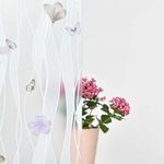 Pillangós-virágos sztatikus üvegdekor ablakfólia 67, 5cmx1m fotó