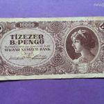 Magyar 10 000 billiópengő 1946 szép zizegős papír fotó