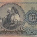 Ingyen posta, kész kép fakeretben, Vászon kép, Magyar, Bankjegy, Papír Pénz, 20 Pengő fotó