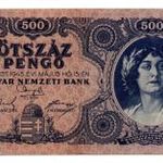 500 Pengő Bankjegy 1945 VF alacsonyabb sorszám 007287 fotó