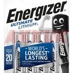 Energizer Ultimate Lithium L91 E2 AA ceruza elem 1, 5V 4db/csom. fotó