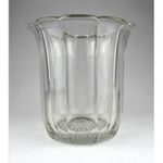 1I298 Régi art deco fodros szélű üveg váza kaspó fotó
