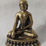 Miniatűr tömör sárgaréz orvosi Buddha figura fotó