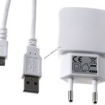 Multi usb töltő adapter 2db USB 2, 1A + 2.0 High-Speed Micro USB-Kábel fehér fotó