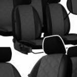 Üléshuzat Toyota Corolla XII Sedan (2 ülés) egyedi Forced Eco bőr kereszt varrással Bézs színben fotó