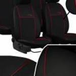 Üléshuzat Hyundai KONA egyedi (5 ülés) Eco Line Eco bőr piros színű varrással fotó