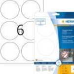 85 mm-es Herma A4 íves etikett címke, fehér színű (25 ív/doboz) fotó