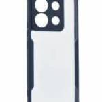 Szilikon telefonvédő (ütésállóság, légpárnás sarok, akril hátlap, kameravédő) SÖTÉTKÉK Xiaomi Poco X fotó
