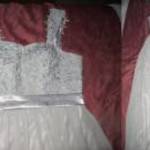 szürke hátul fűzős maxi ruha felső rész csipke rátétes mellbetétes h: 153 cm fotó