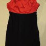 piros selyem fekete pamut ruha 12-s Debenhams fotó
