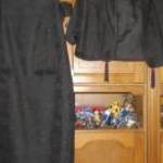 Anyagában mintás fekete alkalmi ruha boleróval mb: 120 cm fotó