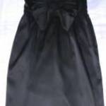fekete szatén ujjatlan ruha 10/36-s bokrás Oasis h: 100 cm mb: 80-88 cm fotó