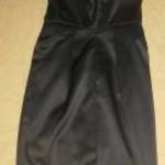 elegáns fekete szatén ruha Topshop 6/34-s szabad hát csipőbetét fotó