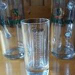 10db különböző sörös üveg korsó pohár fotó