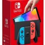 Nintendo Switch OLED Red & Blue Joy-Con játékkonzol fotó
