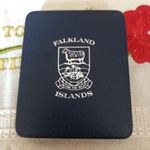Falkland Island 25 pound 1986 óriás ezüst érme 150 g/0.925 fotó