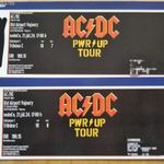 2 db koncertjegy, ülöhely, AC DC PWR UP Tour, Pozsony 2024. Július 21 fotó