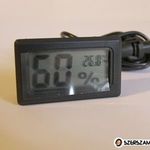Digitális hőmérő és páratartalom mérő hygrométer fotó