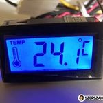 PC mod hőmérő LCD kijelző fotó