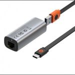 Baseus USB-A - USB-C ? RJ45 hálózati adapter (CAHUB-AF0G) (CAHUB-AF0G) fotó