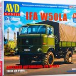 AVD Models 1568 IFA W50LA 4x4 Ponyvás Platós Teherautó fotó