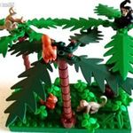 Lego pálmafák kismajmokkal alaplappal fotó