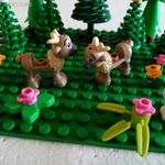 Lego erdei részlet alaplappal fotó