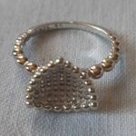 54 - es. Pandora jellegű ezüst gyűrű, mikrokristályokkal! fotó