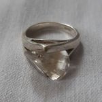 54 - es. Régi ezüst gyűrű, különleges csiszolású cirkonia kővel! fotó