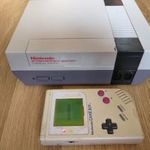 Nintendo NESE 001 (1985) +játék Nintendo Game Boy (1989) fotó