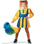 Cheerleader ruha sárga/kék (152-es méret) - CARNEVAL 11237 fotó
