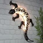 HI LED napelemes gekkós kerti falilámpa fotó
