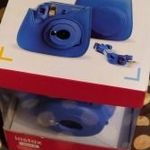[ÚJ] Fujifilm Instax Mini 9 analóg instant film fényképezőgép kamera + tok + 10 db film (kék szín) fotó