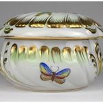 1R675 Viktória mintás nagyméretű Herendi porcelán bonbonier fotó