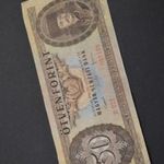 1951 50 forint FT nagyon ritka és szép eredeti bankjegy papír pénz fotó