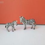 Eredeti Schleich zebra és zebra csikó állatfigura együtt !! fotó