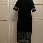 &OTHER STORIES (amerikai márkás) női 34-36-os fekete középvastag egyenes fazonú egész ruha, design fotó