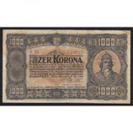 Magyarország, 1000 korona 1923 - BARNA SORSZÁM VF fotó