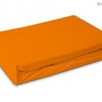 Narancssárga Orange frottír gumis lepedő 180x200 cm fotó